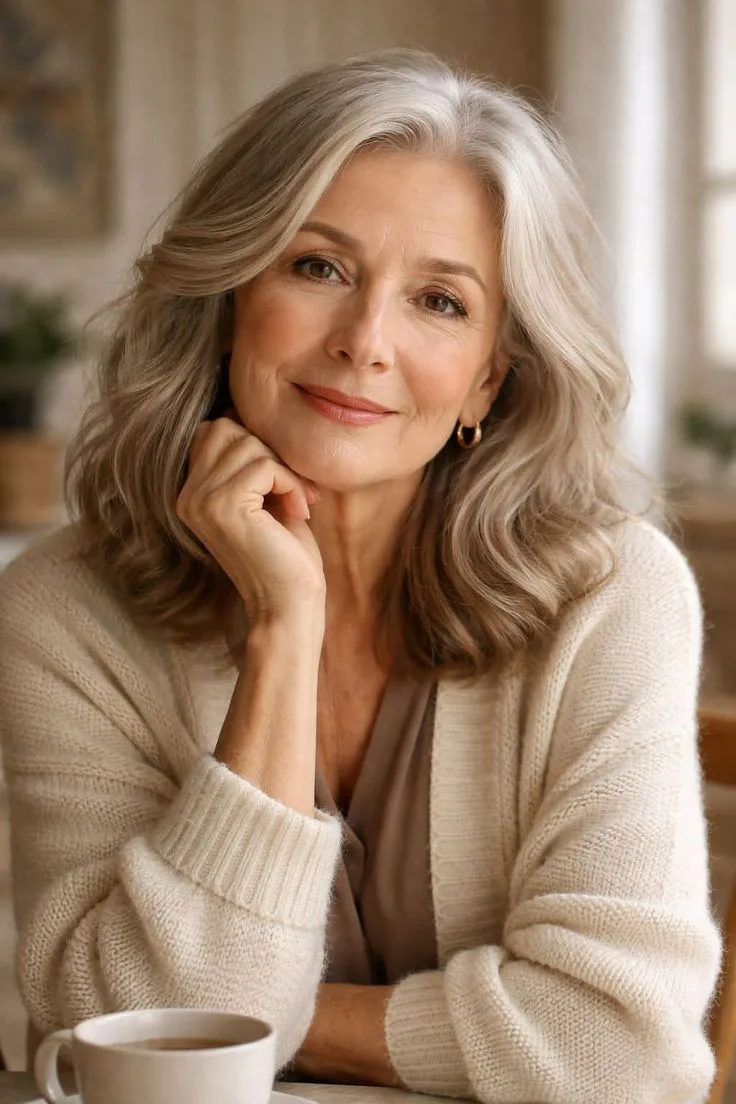 Confident mature woman smiling softly indoors, symbolizing wisdom, self-respect, and a meaningful graduation milestone